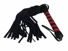 35 Tails Suede Whip Black Red