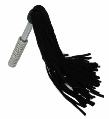 Suede Flogger Black with 45 Straps