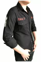 Hemd Punks kickin Schwarz