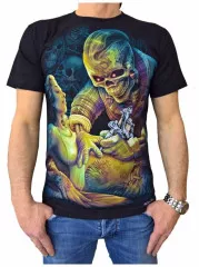 T-Shirt Tattoo Skull (Glow in the Dark)