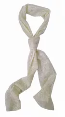 White Rayon Scarf