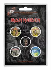 Button Pack - Iron Maiden The Faces Of Eddie