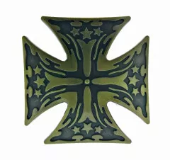 Belt Buckle Iron Cross with Stars