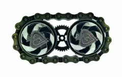 Belt Buckle Silvercolored Spinning Aces