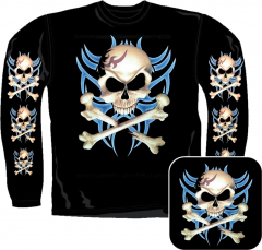 Sweatshirt - Piraten Totenkopf Tribal Box Set