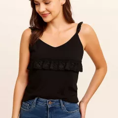 Lace Top Black