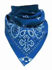 XL Bandana Scarf Light blue Paisley
