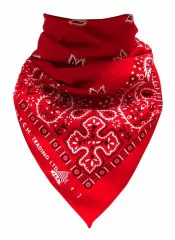 XL Bandana Scarf Red Paisley
