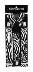 Zebra Print Suspenders