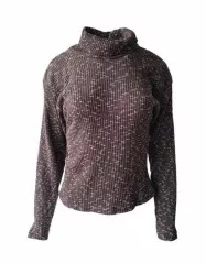 Womens Turtleneck Cropped Sweater