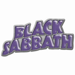 Black Sabbath Anstecker Purple Logo