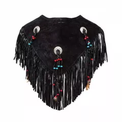 Leather vest squaw style