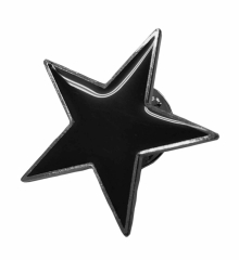 Pin Badge Black Star