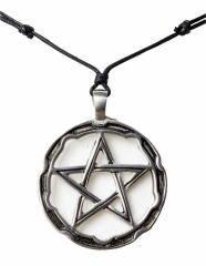 Necklace with big pentagram