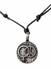 Necklace with peace pendant