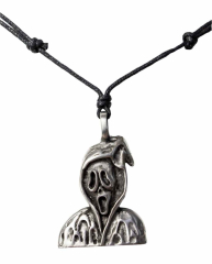 Necklace with pendant scream