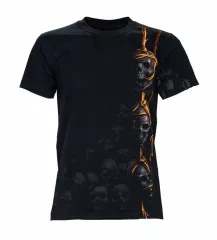 Biker T-Shirt Hanging Skulls