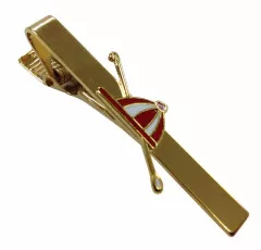 Metal tie clip with Red Cap
