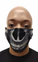 Face mask skull teeth