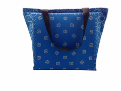 Shopper Tasche Paisley Blau
