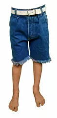 Kids Fringed Jeans Shorts