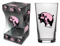 Drinking Glass Pink Floyd Pig