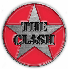 The Clash Military Logo Metal Pin Badge