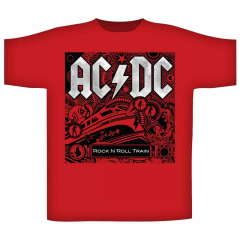 AC/DC Rock N Roll Train Red T-Shirt