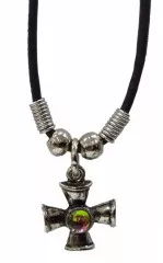 Necklace Cross with gemstone