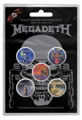 Megadeth VIC Rattlehead Button Badge Set