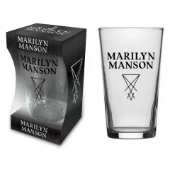 Marilyn Manson Logo Beer Glass