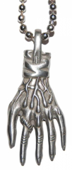 Gothic Necklace Skeleton Hand