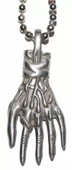 Gothic Necklace Skeleton Hand