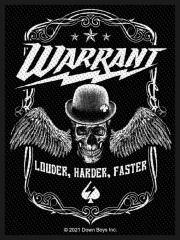 Warrant Louder Harder Faster Woven Patch