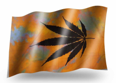 Cannabis Reggae - Fahne