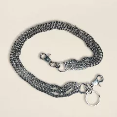 Trouser chain key ring 3 row 67 cm