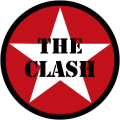 The Clash Star Logo Back Patch