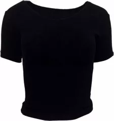 Skinny Black Girlie Top