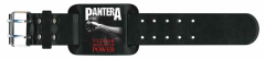 Leatherette Wristband Pantera Vulgar Display Of Power
