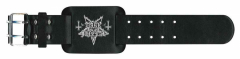 Leatherette Wristband Dark Funeral Logo