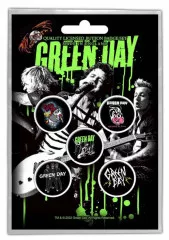 Green Day Revolution Button Badge Set