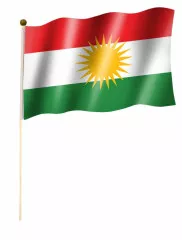 Kurdistan Hand Flag