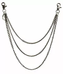3 row biker trouser chain