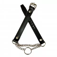 Gothic Choker With Ring and curb chain