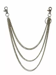 3 row trouser metal chain
