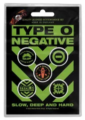 Type O Negative Slow Deep & Hard Button Badge Set