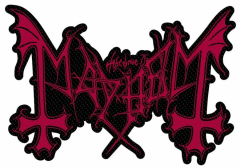 Mayhem Logo Cut Out Woven Patch