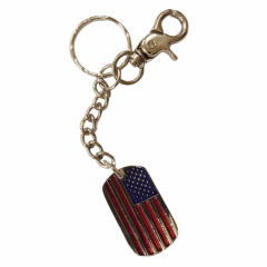 Keychain USA flag key ring