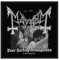Mayhem Pure Fucking Armageddon Woven Patch