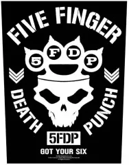 Five Finger Death Punch Got Your Six Rückenaufnäher Patch